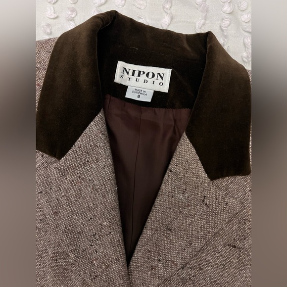 Nipon Studio Vintage 2 Piece Wool Blend Suit Set Size 8 - Picture 7 of 15